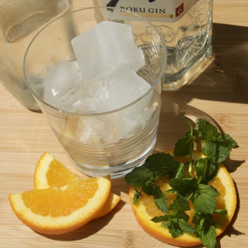 Orange Mint Gin Spritzer ingredients