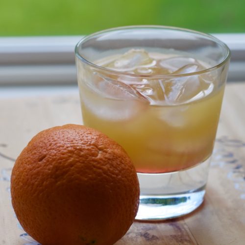 Orange Blossom Gin Cocktail with Orange