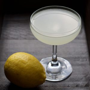 The White Lady Gin Cocktail with Lemon