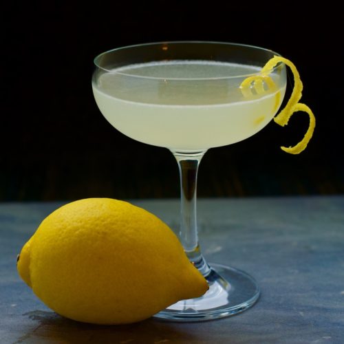 Gin Sour with Lemon Twist