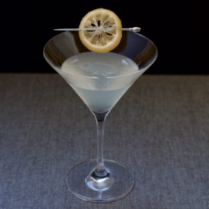 Gin and Ginger Martini with Sugared Lemon