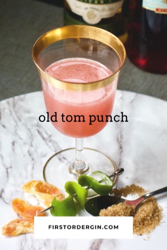 Old Tom Punch Cocktail with Campari 3