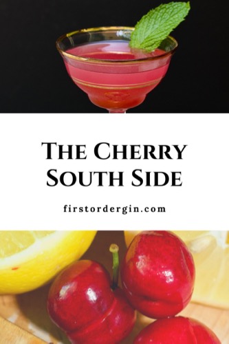 Cherry South Side Gin Cocktail 4