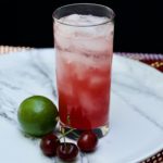 Adult Cherry Limeade with Sparkling Water