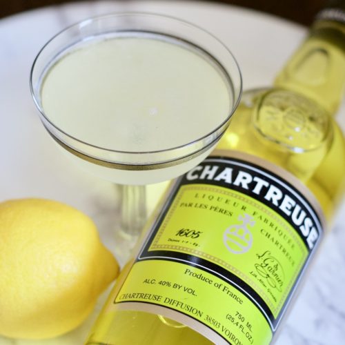 Gin and Chartreuse with Bottle