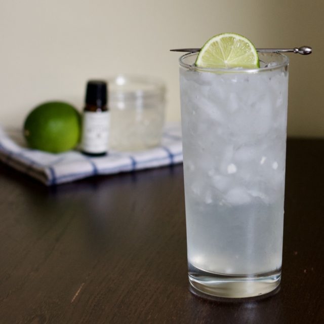 Coconut, Lime, and Gin Cocktail First Order Gin Coconut water, lime