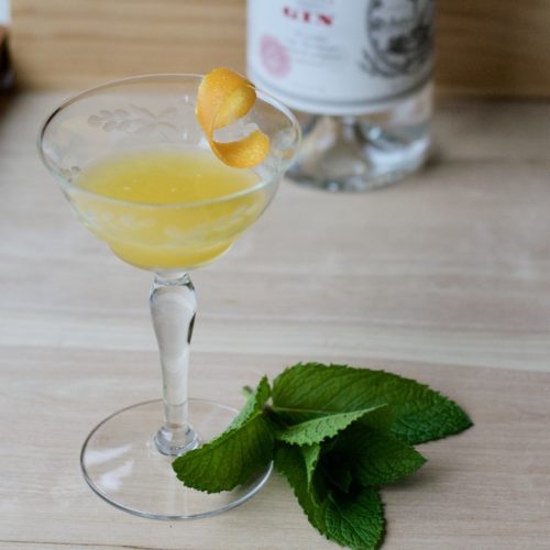 Rye Gin Smash with Mint