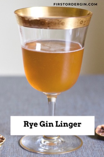 Rye Gin Linger - Rye Gin, Vermouth, Lemon, Brandy 3